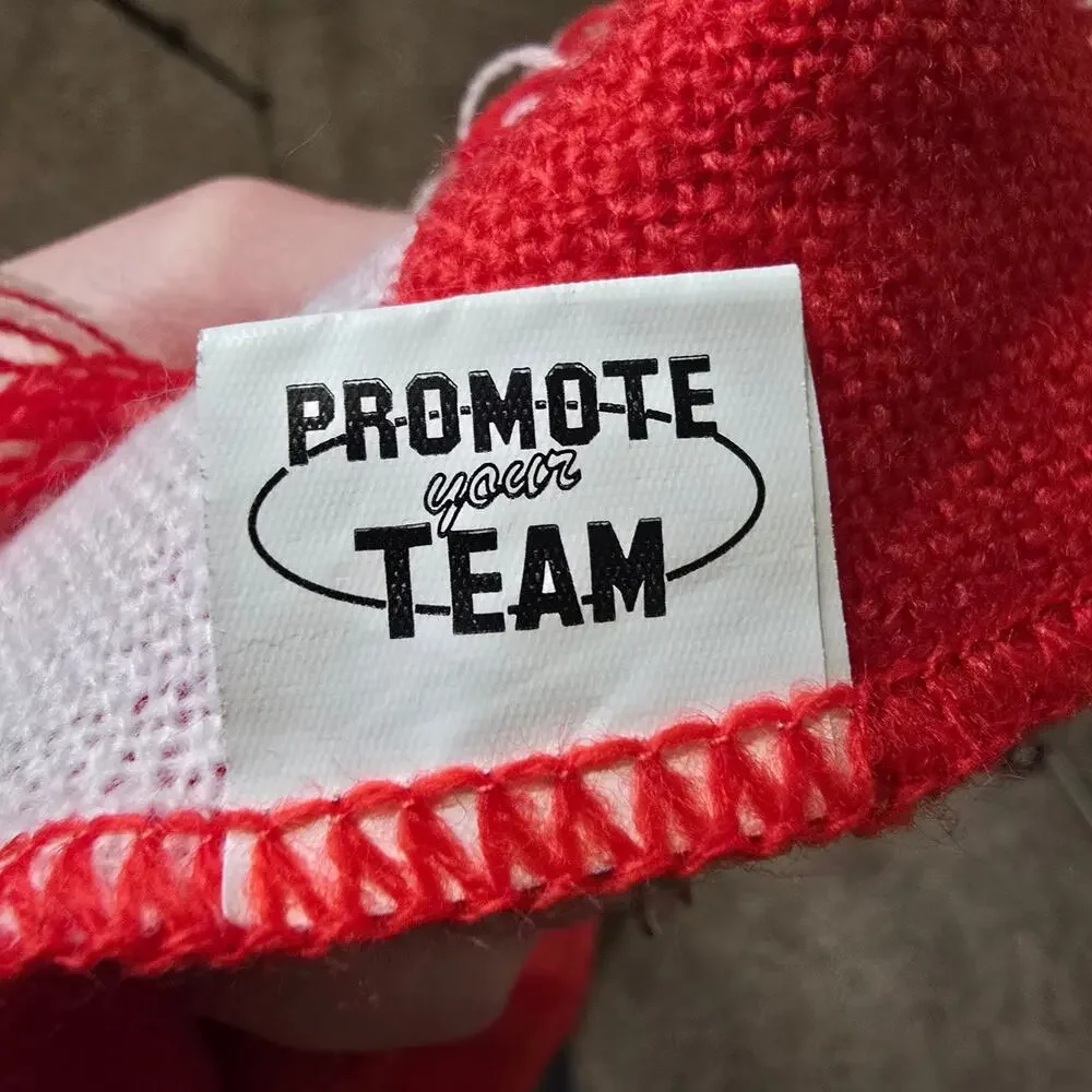 Nebraska Huskers Red & White Knit Scarf